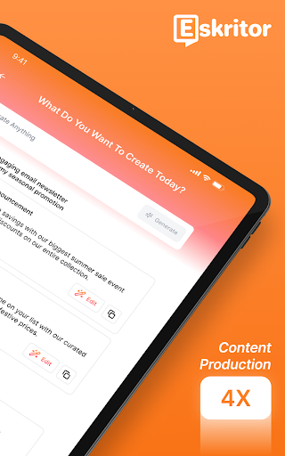 Screenshot of Eskritor: AI Writing Assistant