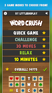Zrzut ekranu programu Word Crush PRO