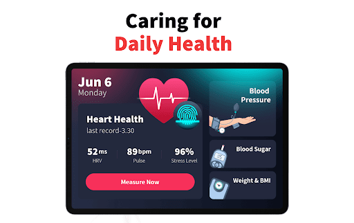 Screenshot of Heart Rate Monitor - Pulse App