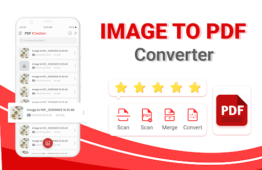 Android application Image to PDF Converter & Maker screenshort