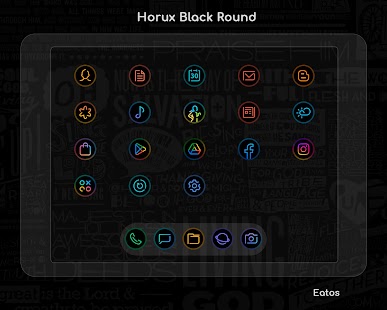 Horux - Icon Pack (Round) Captura de pantalla
