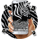 Silver Zebra Keyboard Theme icon