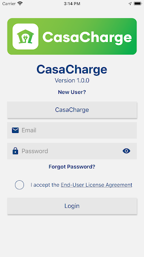Android application CasaCharge screenshort