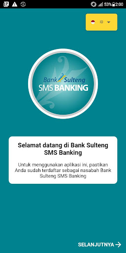 Android application BANK SULTENG SMS BANKING screenshort